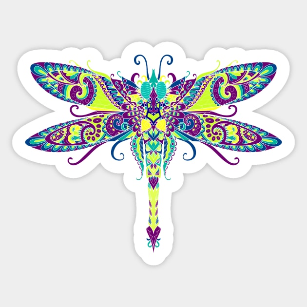 Beautiful Dragonfly Sticker by AlondraHanley